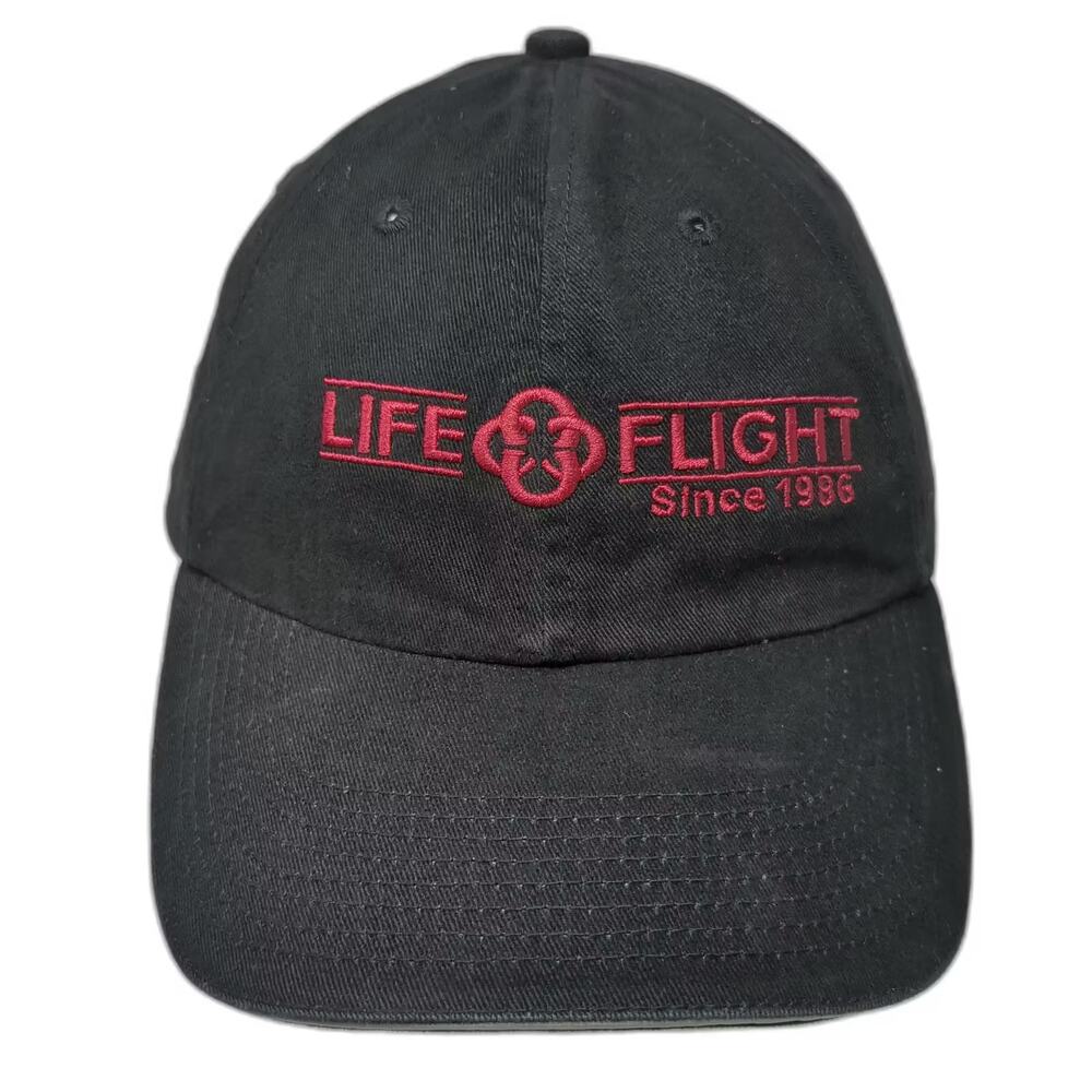 Kati Baseball Cap Black Red One Size Life Flight Saint Alphonsus Boise Idaho Hat